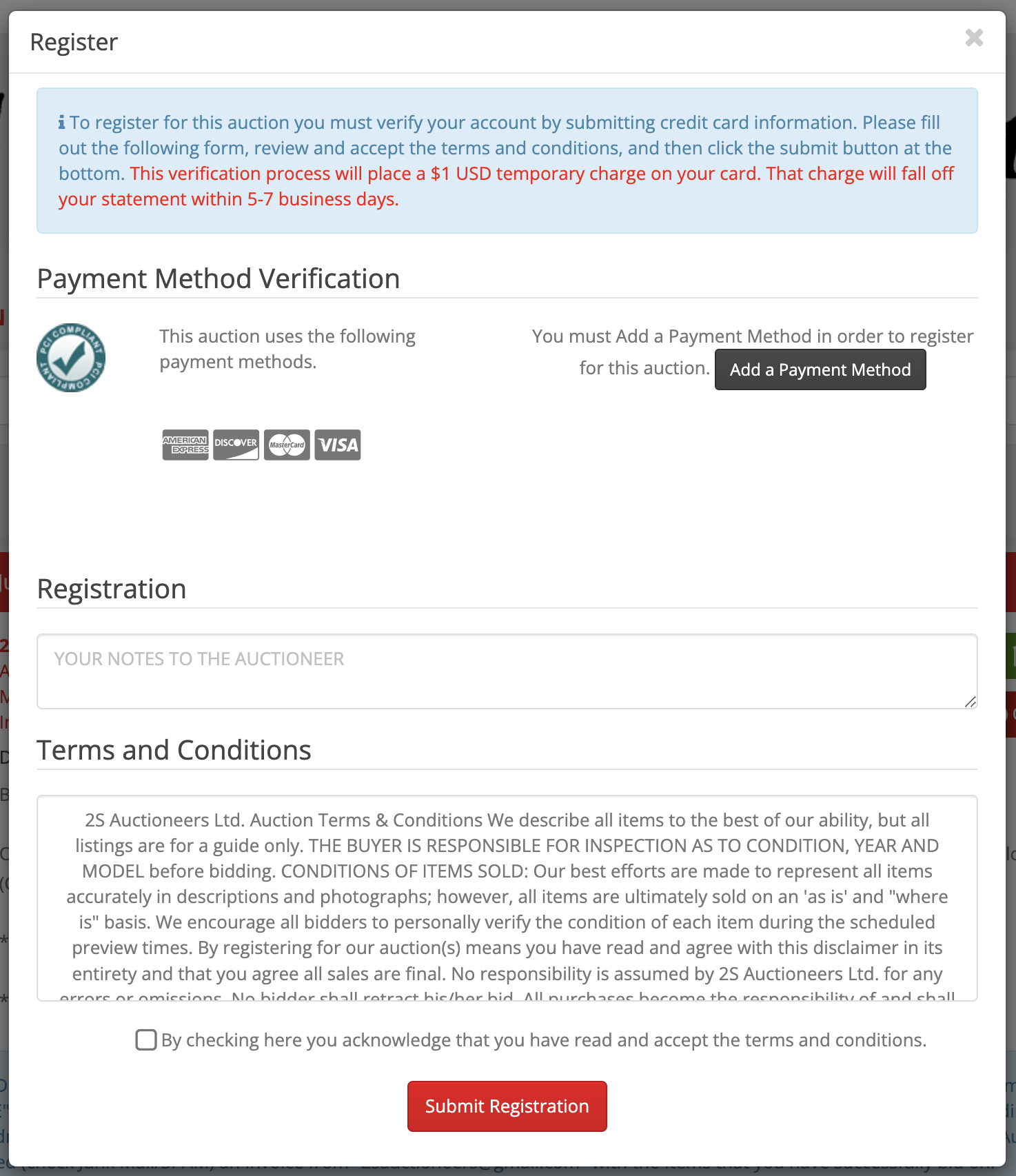 2SA-Register to Bid Creating Account